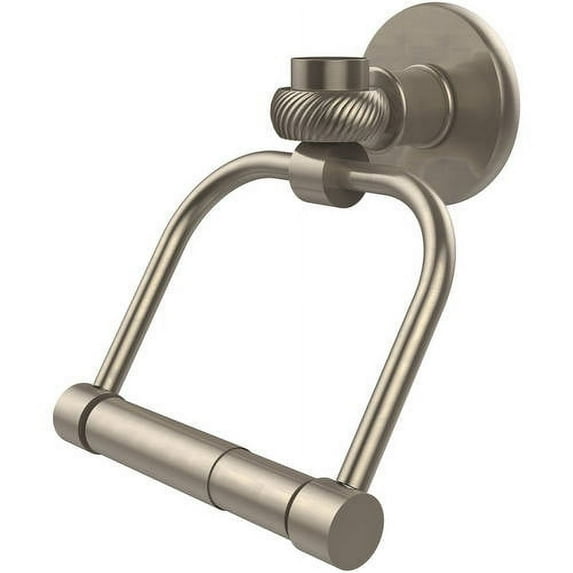 Continental Collection 2 Post Toilet Tissue Holder with Twisted Accents in Antique Pewter