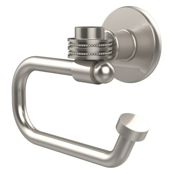 Continental Collection Europen Style Toilet Tissue Holder - Satin Nickel / Dotted