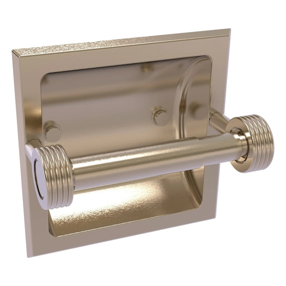 Continental Collection Recessed Toilet Tissue Holder - Antique Pewter / Grooved