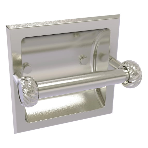 Continental Collection Recessed Toilet Tissue Holder - Satin Nickel / Twisted