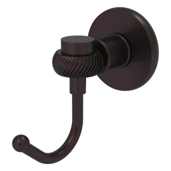 Continental Collection Robe Hook - Antique Bronze / Twisted