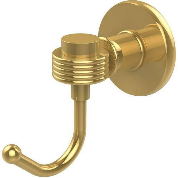 Continental Collection Robe Hook with Groovy Accents (Build to Order)