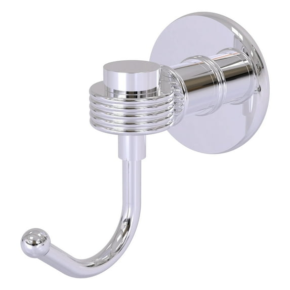 Continental Collection Robe Hook with Groovy Accents (Build to Order)