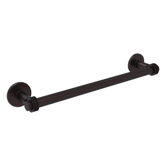 Continental Collection Towel Bar with Dotted Accents - Antique Bronze / 36 Inch