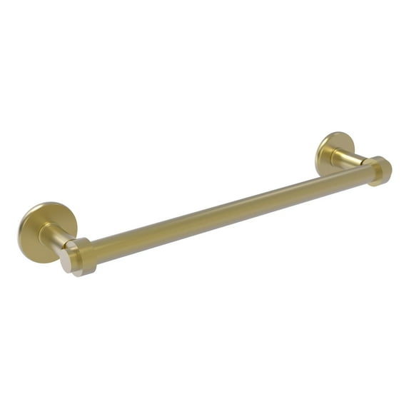 Continental Collection Towel Bar with Smooth Accents - Satin Brass / 30 Inch
