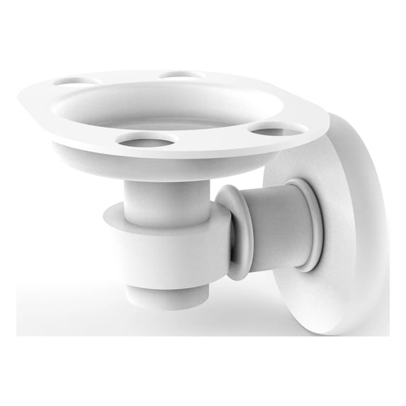 Continental Collection Tumbler and Toothbrush Holder - Matte White / Smooth