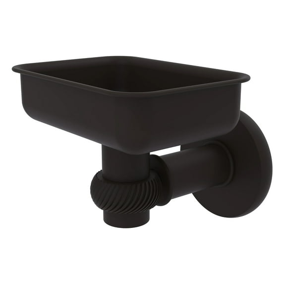 Continental Collection Wall Mounted Soap Dish Holder - Oil Rubbed Bronze / Twisted