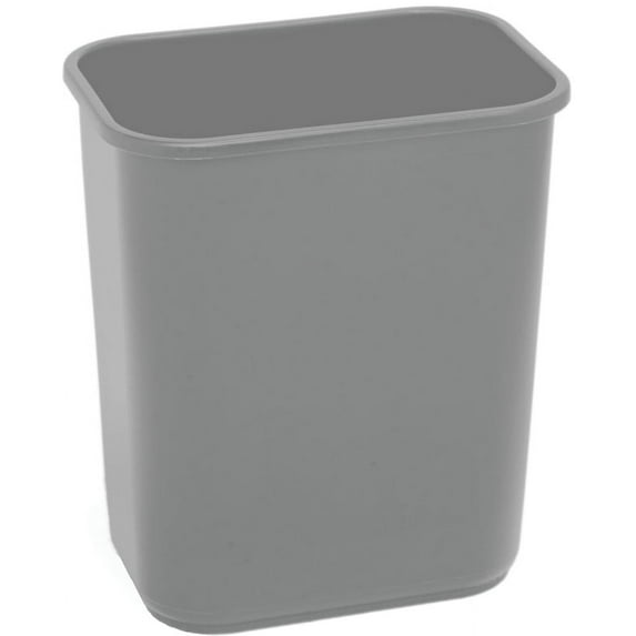 Continental Commercial 2818GY Wastebaskets Grey 28.12 Quart