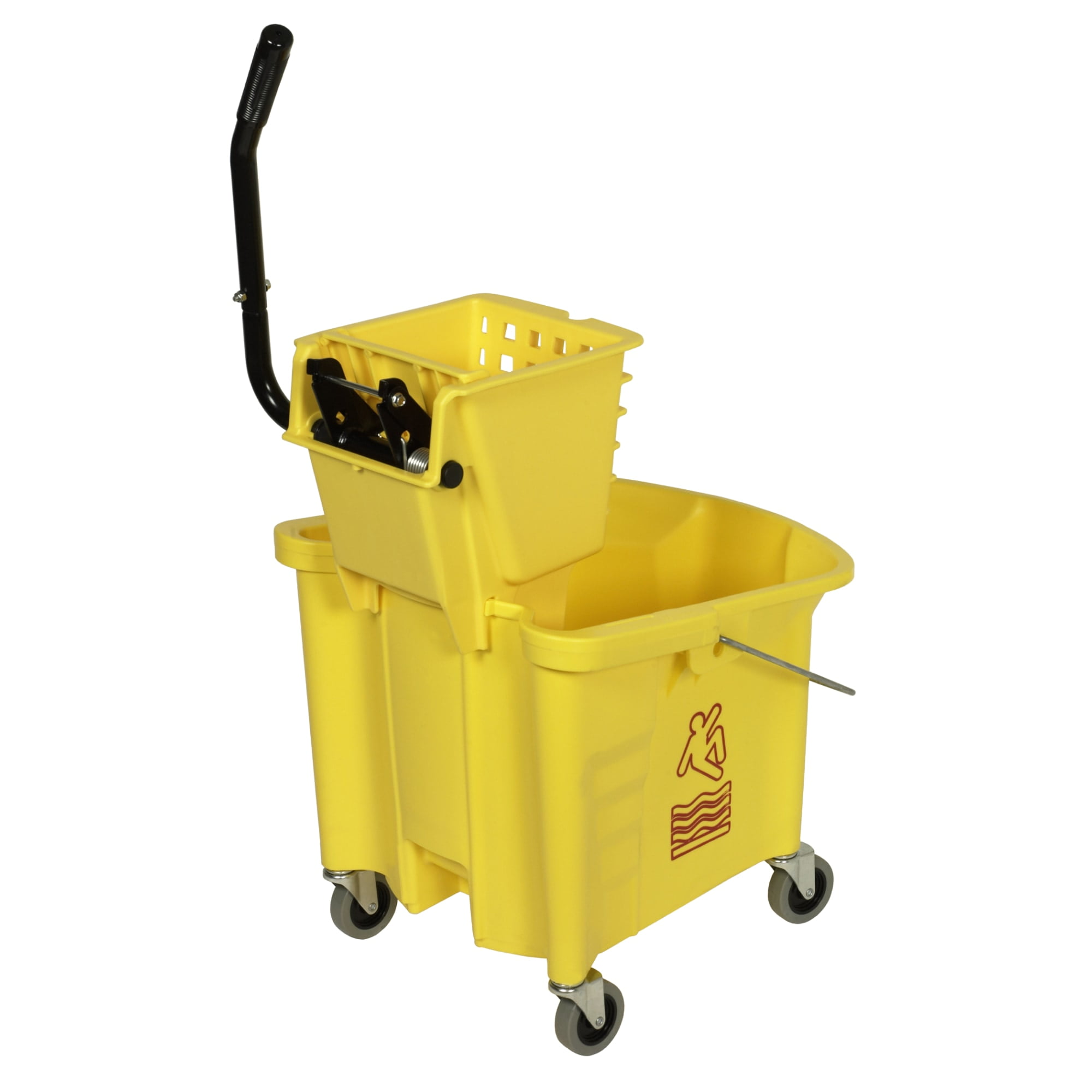 Continental Commercial  335-312YW Combo Mop Bucket, 35 Quart, Yellow