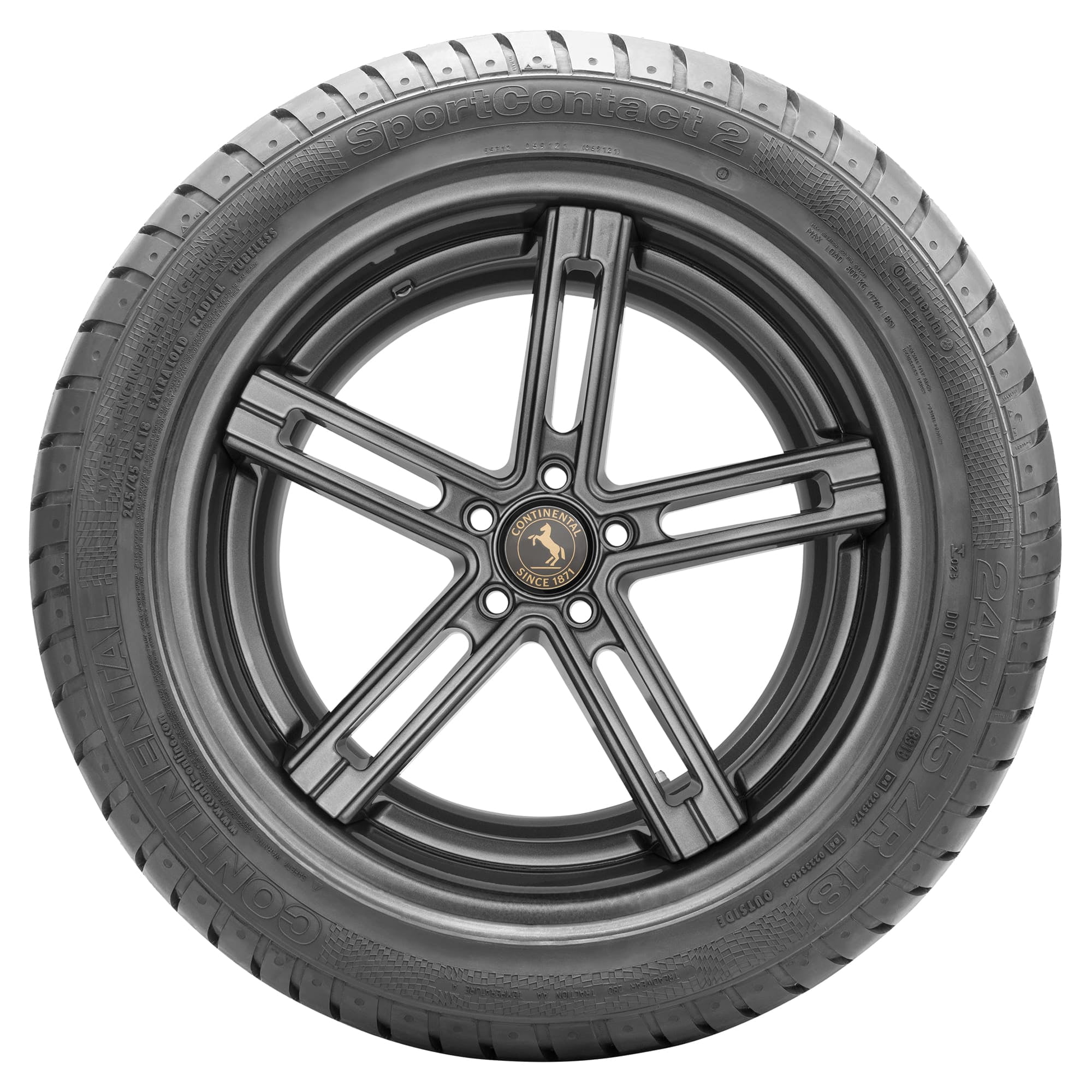 Continental ContiSportContact 2 UHP Summer 245/45R18 100W XL Passenger Tire