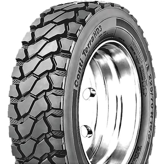 Continental ContiTerra HD3 245/70R19.5 136/134L H 16 Ply Drive Commercial Tire