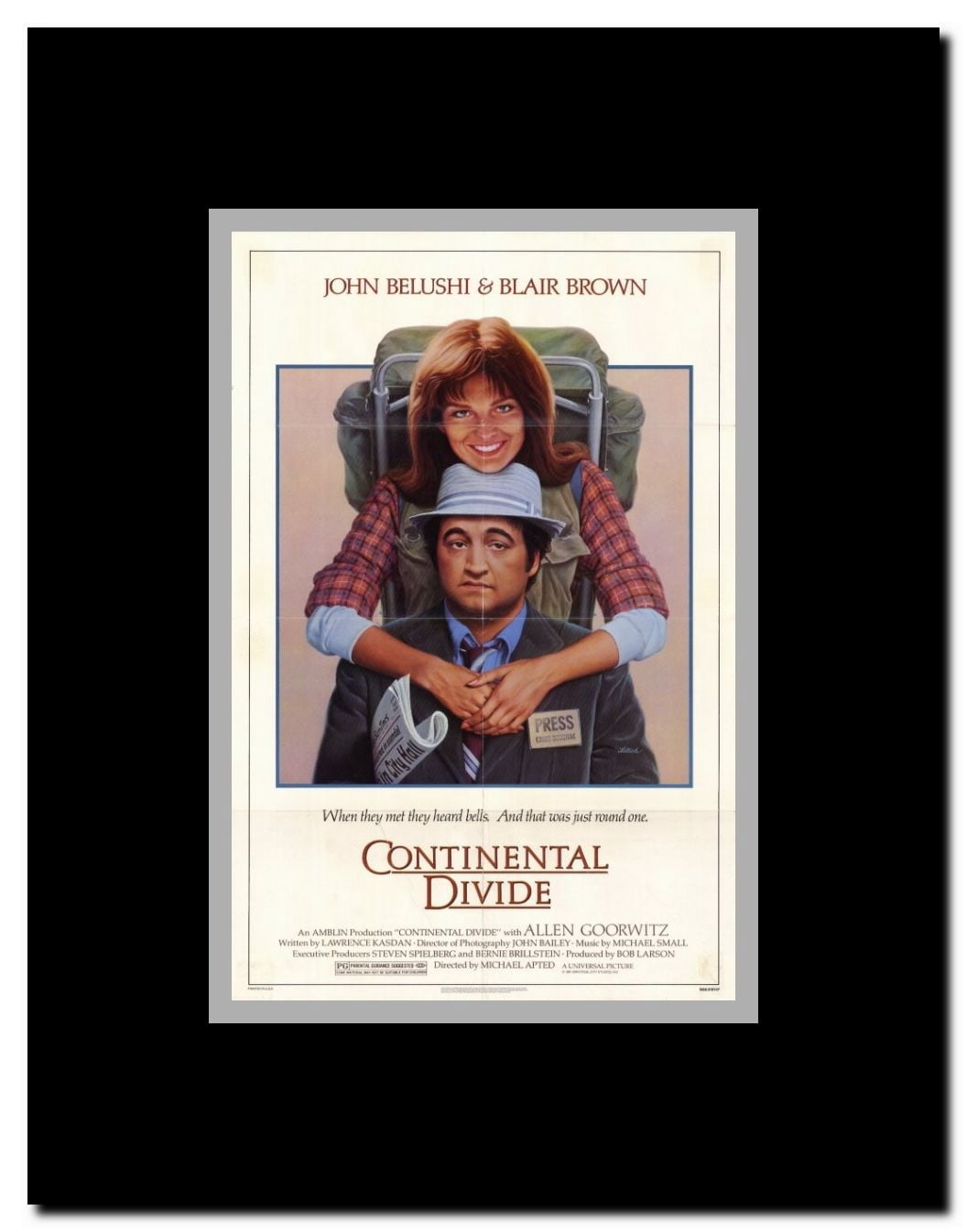 Continental Divide Framed Movie Poster