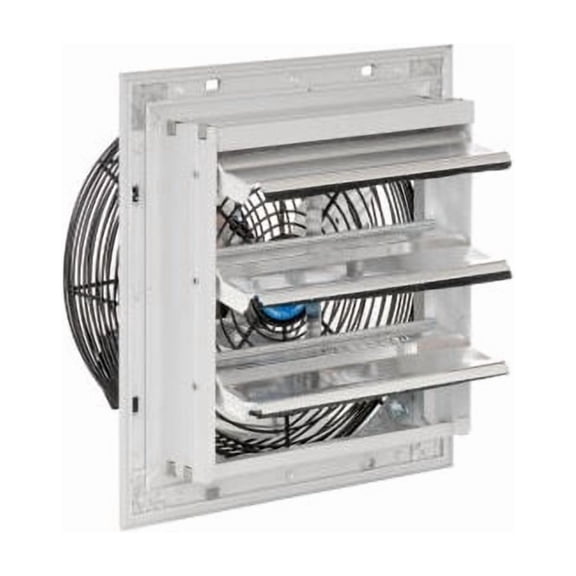 Continental Dynamics Direct Drive 10"" Exhaust Fan w/ Shutter 1 Speed 1500CFM 1/