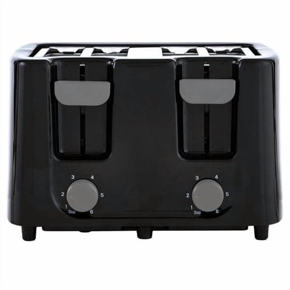 Continental Electric New Toaster 4-Slice Cool Touch Black