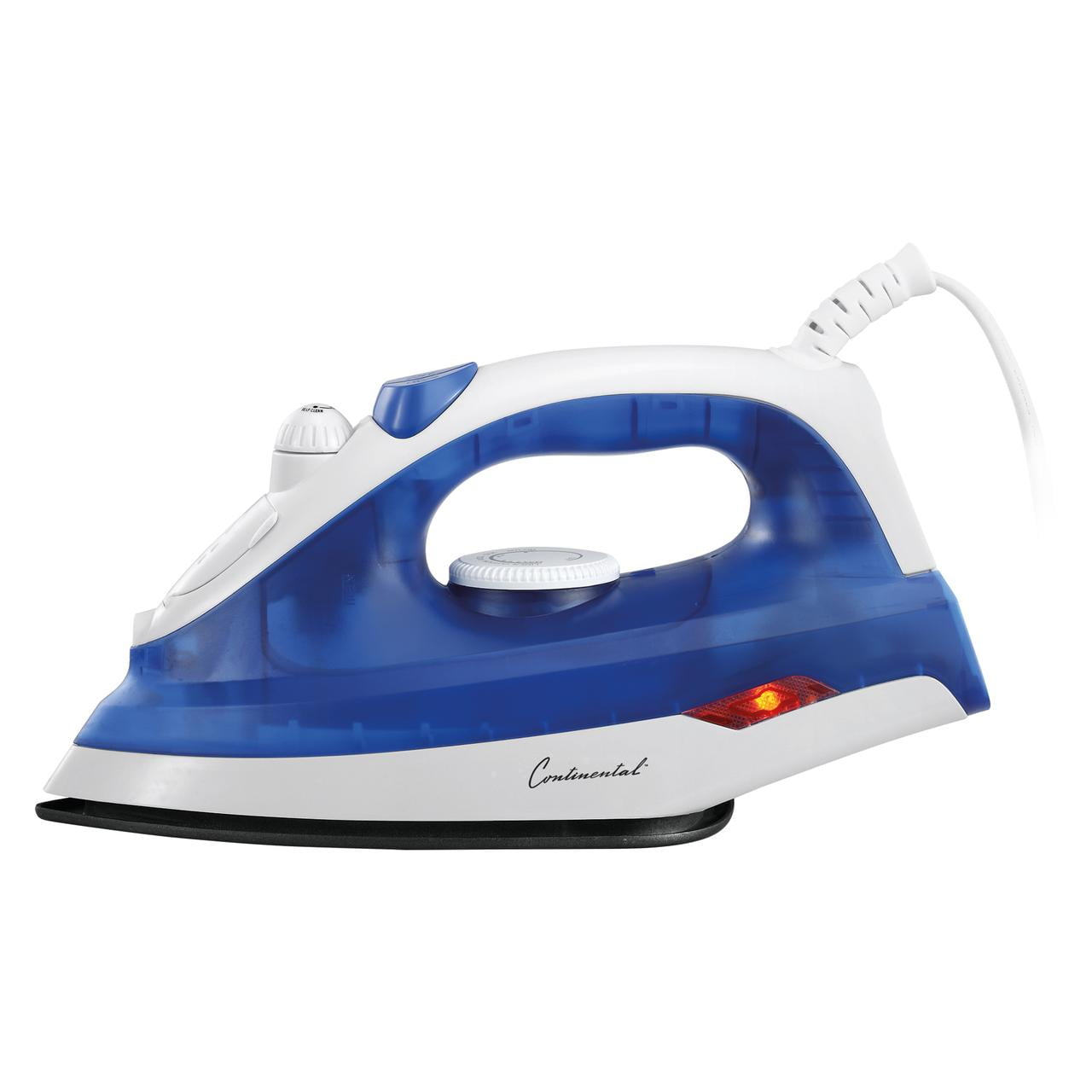 Continental Electric Steam & Dry Iron Non-Stick Soleplate Blue Finish