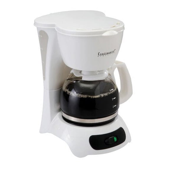Continental Electrics 4-Cup Drip Coffee Maker with Pause 'N Serve