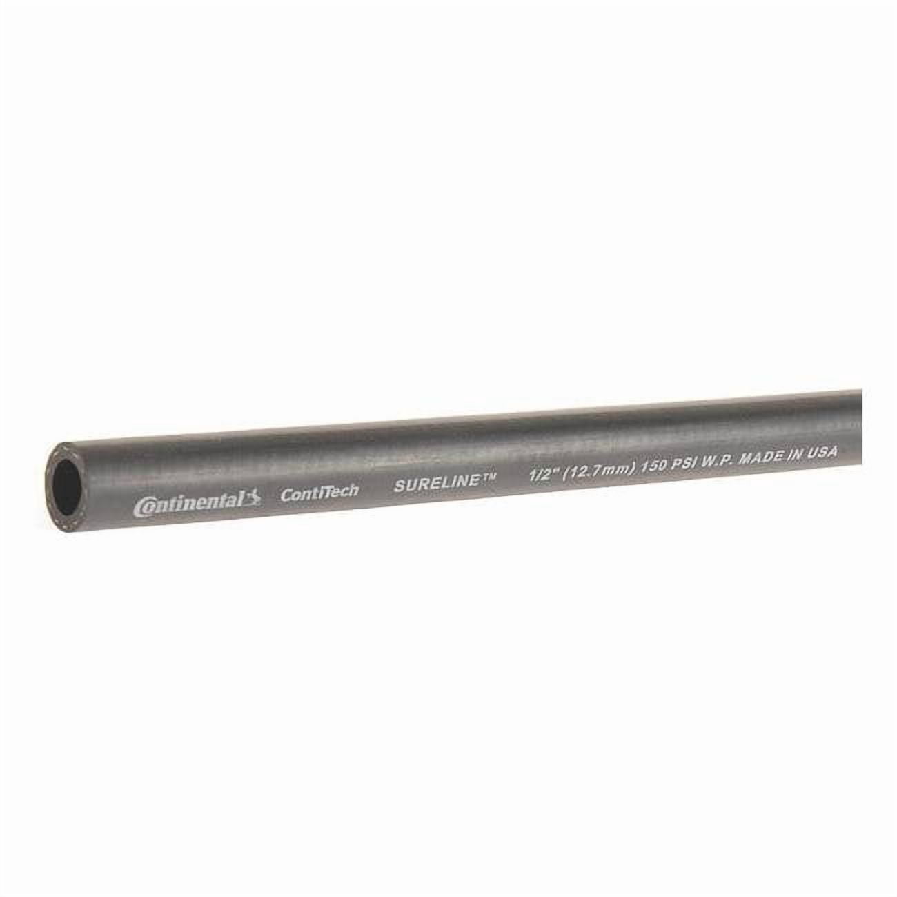 Continental 1/2 in ID x 75 ft L Garden Hose, EPDM Tube, Black CWH050-75-G