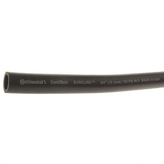 Continental 3/4 in ID x 50 ft L Garden Hose, EPDM Tube, Black CWH075-50-G