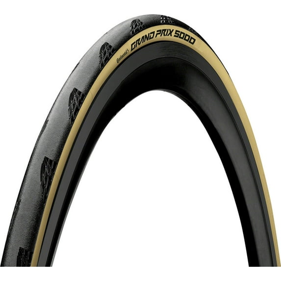 Continental Grand Prix 5000 Tire - 700 x 25,Clincher, Folding,Black/Cream,330tpi