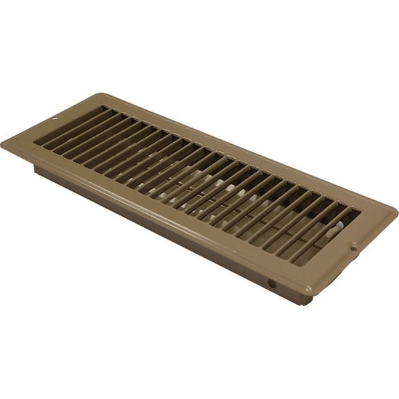 Continental Industries Brown Floor Registers 4 X 12 (4 Pack)