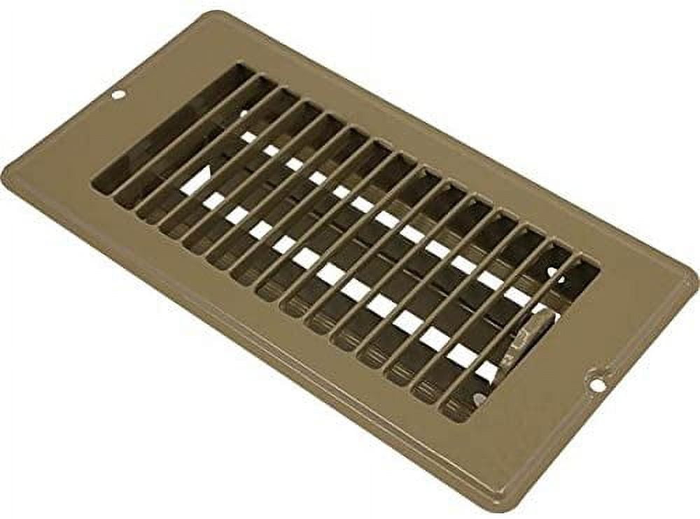 Continental Industries Mobile Home Brown Floor Registers 4 X 8 (8 Pack)