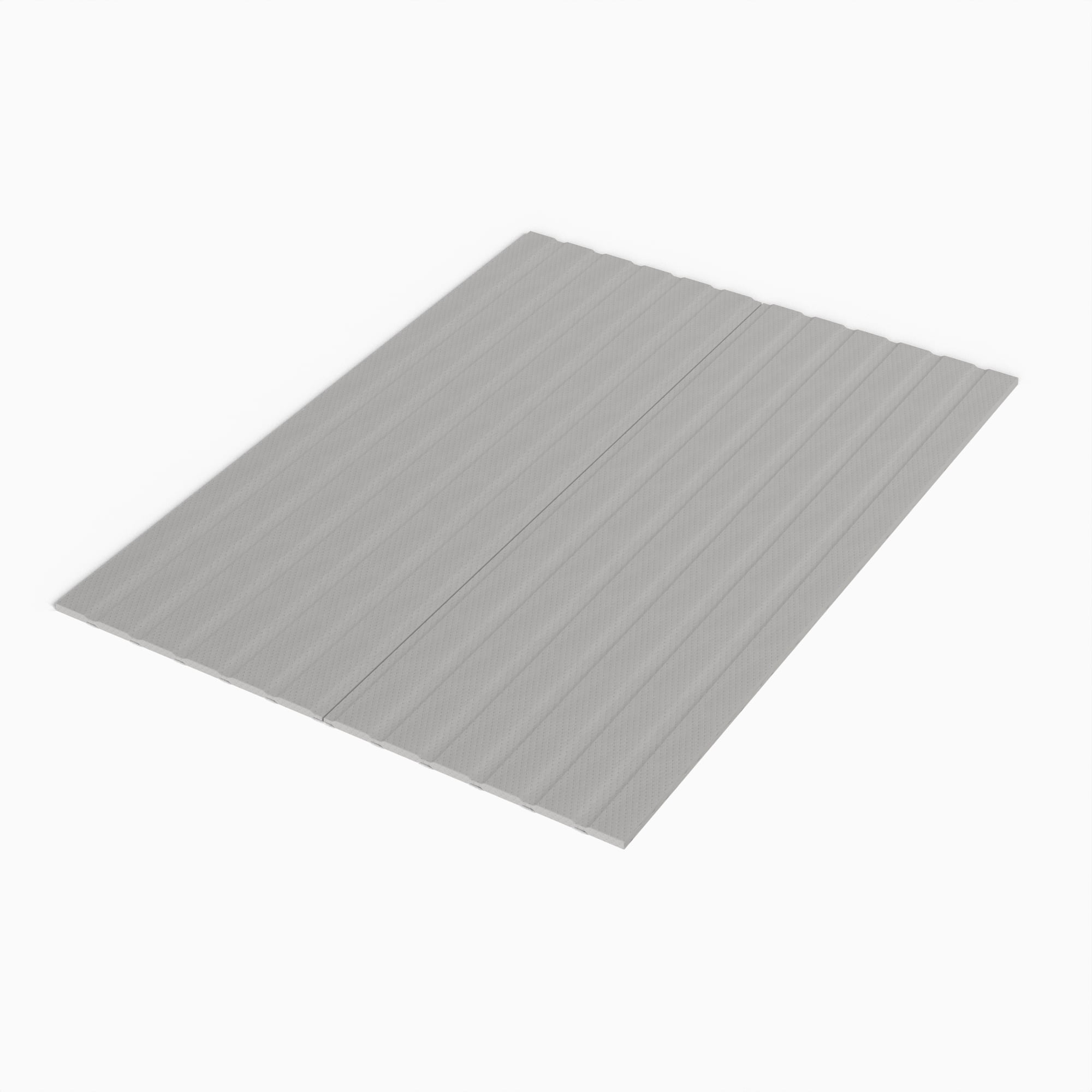 Continental Sleep, 0.75” Vertical Heavy Duty Mattress Support Wood Slats with Cover, King, Gray