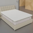 thumbnail image 1 of Continental Sleep, 1" Medium Firm Mattress Toppers with Breathable Cover, Full, White, 1 of 6