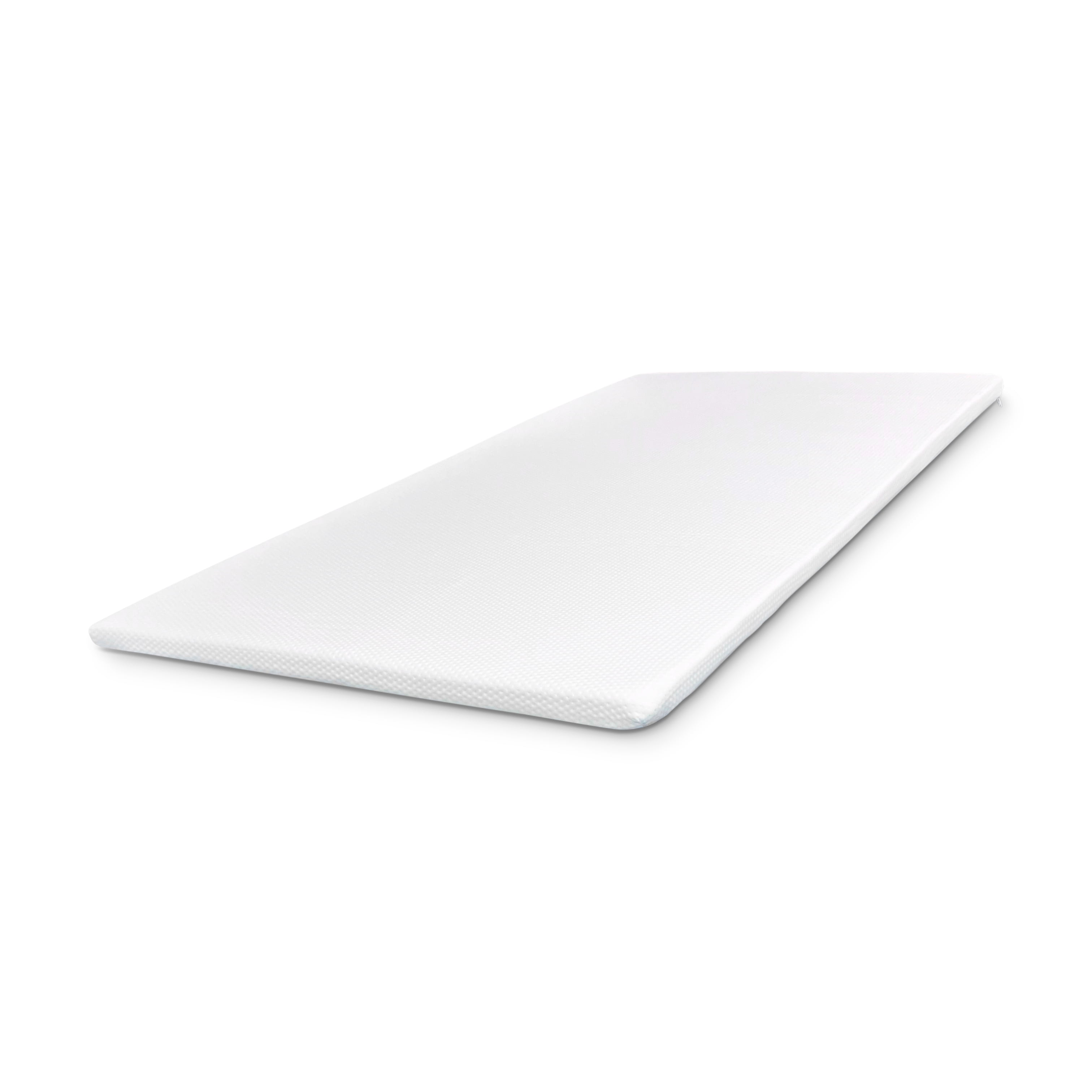 Continental Sleep, 2" Medium Firm Mattress Toppers with Breathable Cover CertiPUR-US, Full, White