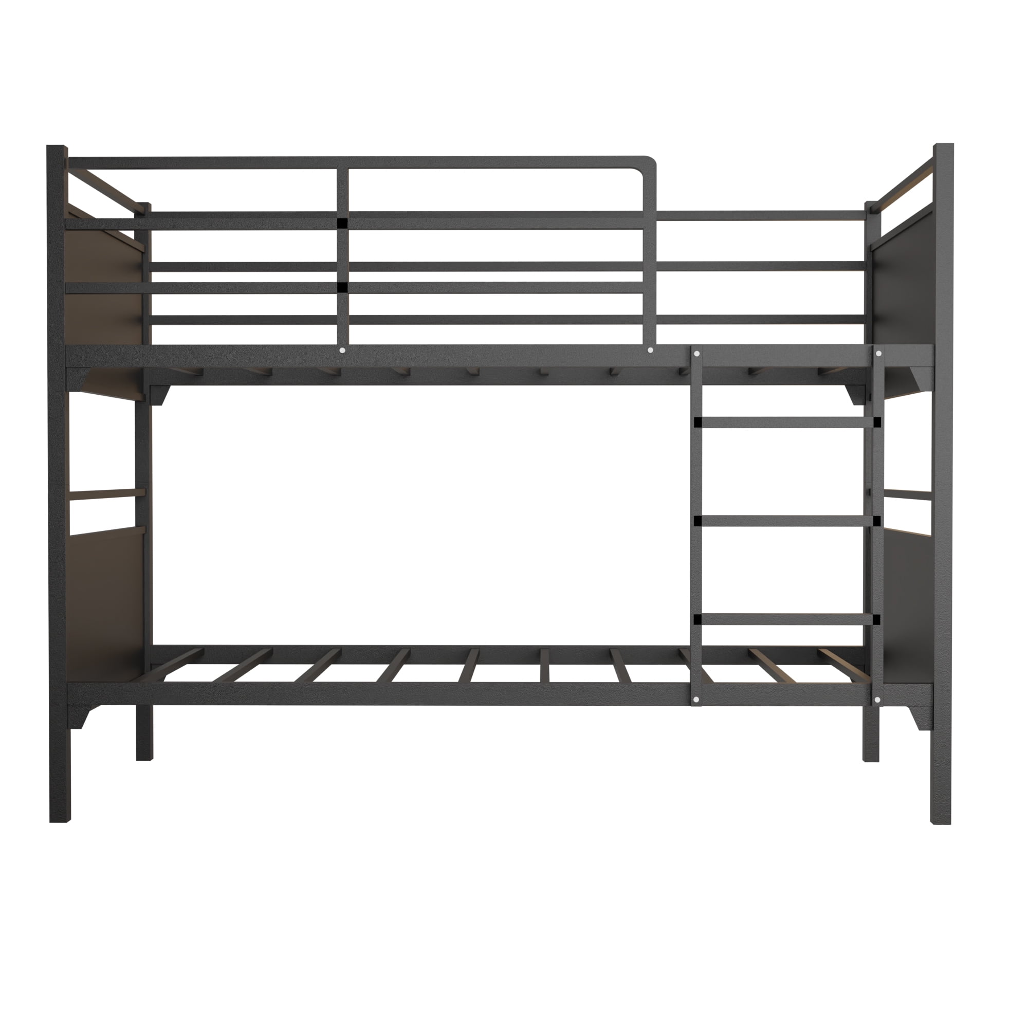 Continental Sleep, 30" Metal Bunk Bed, for Kids, Black