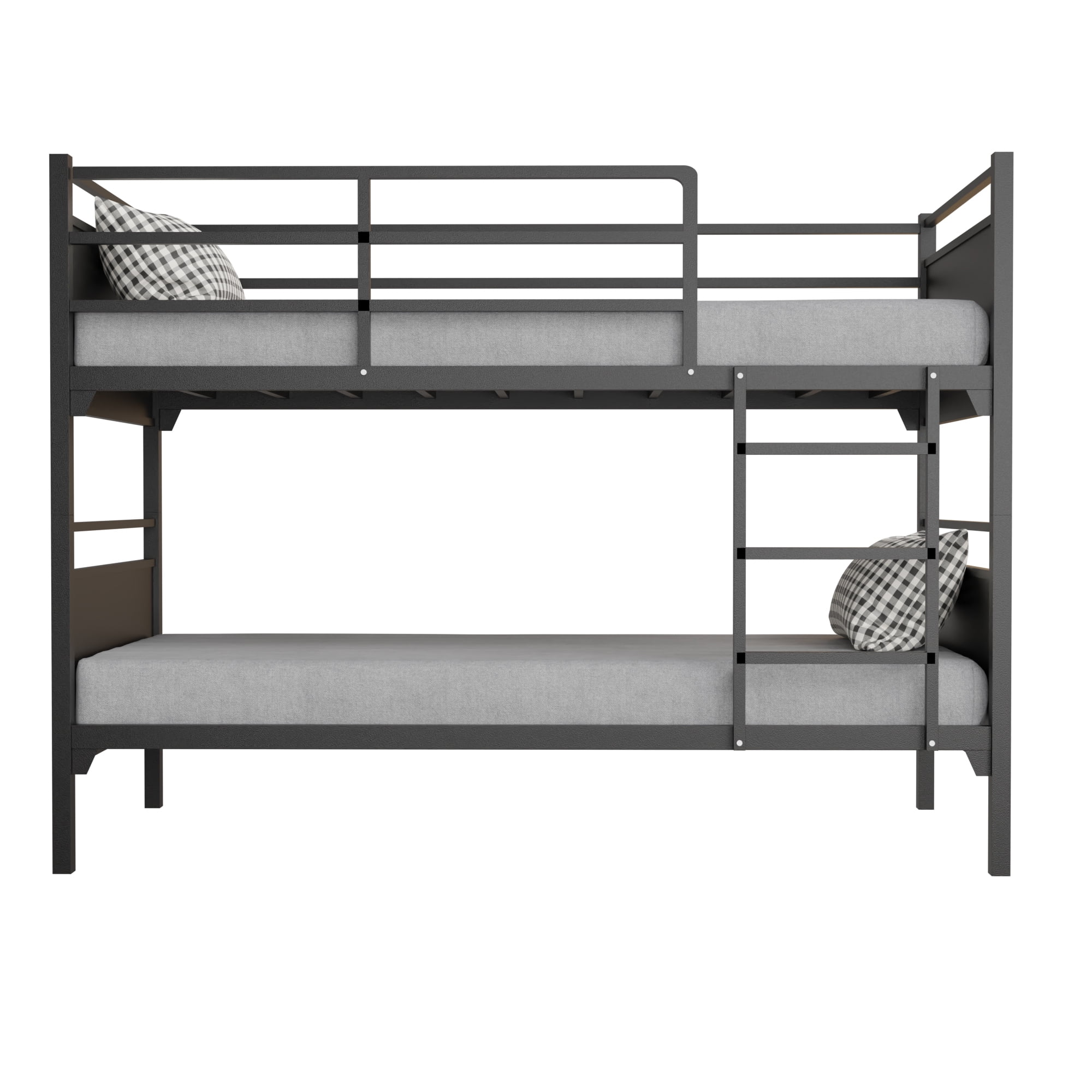 Continental Sleep, 5" Medium Firm Foam Mattress with Metal Bunk Bed, Good for Adult & Teen, 30".