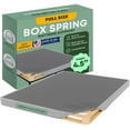 thumbnail image 1 of Continental Sleep, Unassembled Full Box Spring for Full Bed, 4.5-Inch Wood Box Spring Only, Noise-Free Mattress Foundation, Packed Flat, Easy Assembly, Gray, 1 of 8