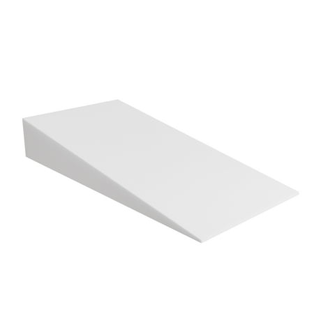 Continental Sleep, Extra Wide Bed Wedge Pillow, Body Support Sponge, Tringle Incline Cushion to Elevate Upper Body, Good for Neck Pain, Snoring, Acid Reflux, 40 x 20 x 4, White
