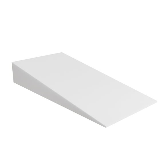 Continental Sleep, Extra Wide Bed Wedge Pillow, Body Support Sponge, Tringle Incline Cushion to Elevate Upper Body, Good for Neck Pain, Snoring, Acid Reflux, 40 x 20 x 4, White