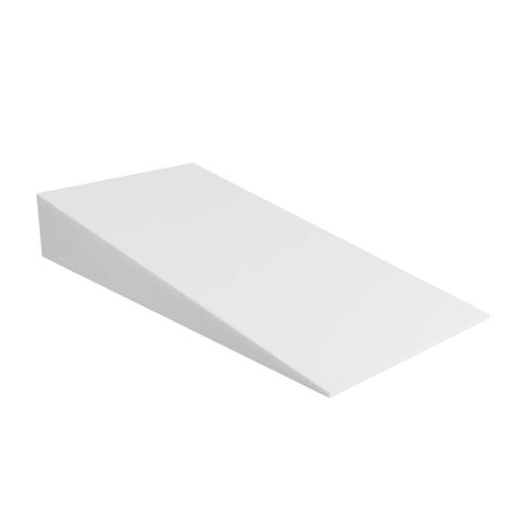 Continental Sleep, Extra Wide Bed Wedge Pillow, Body Support Sponge, Tringle Incline Cushion to Elevate Upper Body, Good for Neck Pain, Snoring, Acid Reflux, 40 x 20 x 4, White