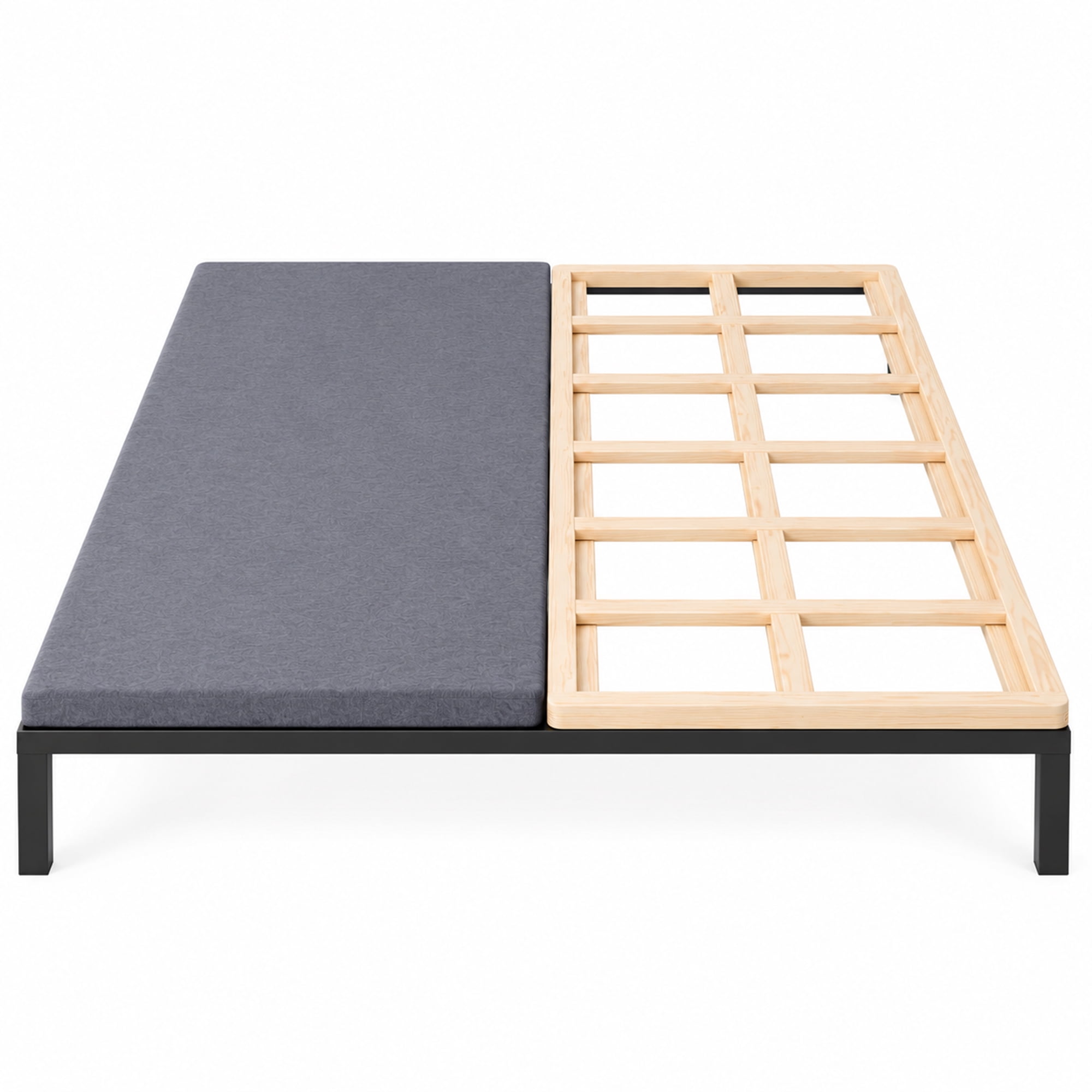Continental Sleep, Premium 38mm Split Wood Bunkie Board Queen Size Bed, 2-Piece Under Mattress Support Board, Fabric Ventilation Cover, Replaces Wooden Slats or Box Spring for Bed Frames