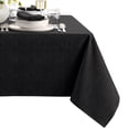 thumbnail image 1 of Elrene Home Fashions Continental Solid Texture Water and Stain Resistant Tablecloth, Black, 60" x 120" Rectangle, 1 of 5