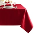 thumbnail image 1 of Elrene Home Fashions Continental Solid Texture Water and Stain Resistant Tablecloth, Red, 60" x 120" Rectangle, 1 of 5