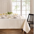 thumbnail image 1 of Elrene Home Fashions Continental Solid Texture Water and Stain Resistant Tablecloth, Ivory, 52" x 70" Rectangle, 1 of 4