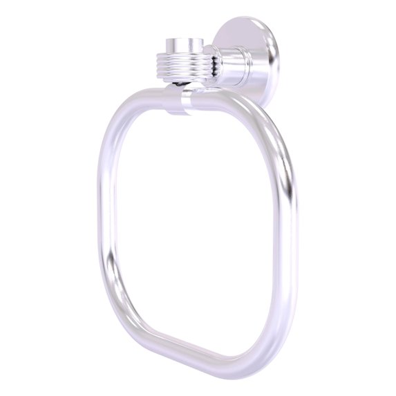 Continental Towel Ring - Satin Chrome / Grooved