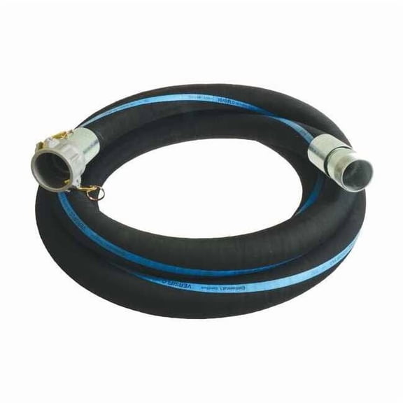 Continental 1-1/2" ID x 20 ft Rubber Discharge & Suction Hose BK RSG150-20CN-G