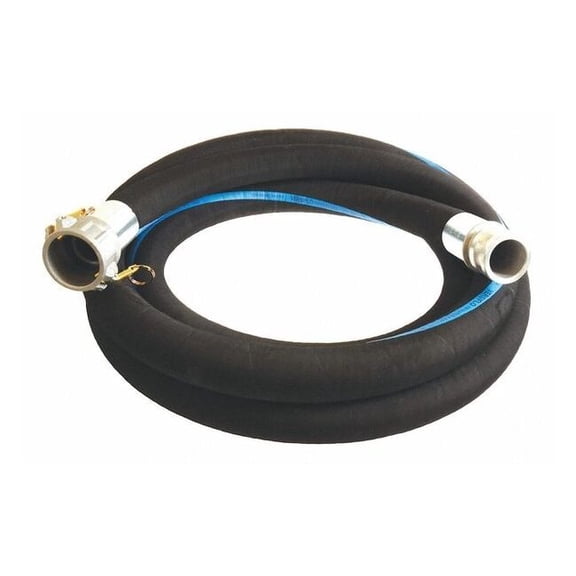 Continental 2" ID x 20 ft Rubber Discharge & Suction Hose BK 4YLN7