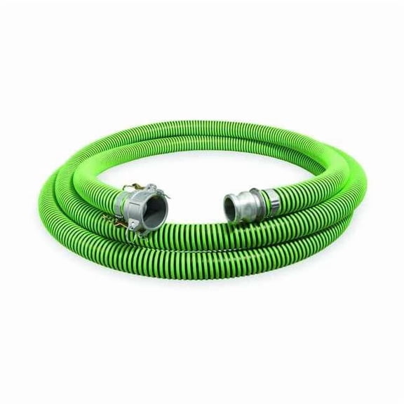 Continental 2" ID x 25 ft Discharge & Suction Hose BK/GN GH200-25CE-G