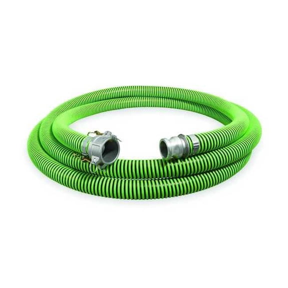 Continental 2" ID x 25 ft Discharge & Suction Hose BK/GN GH200-25CE-G