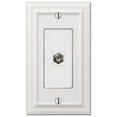 thumbnail image 1 of Amerelle Continental Single Coaxial Cast Metal Wallplate in White, 1 of 7