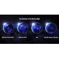 thumbnail image 1 of Continents of the World by Night - 3 Lenticular 3D Postcard Greeting Cards - Super Size Card, 1 of 1