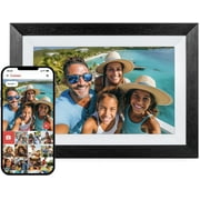Continu.us Digital Picture Frame: WiFi Enabled with Load from Phone Capability, Touch Screen Digital Photo Frame Display - Customizable Gift for Friends and Family - 10.1 Inch Black