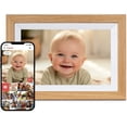 thumbnail image 1 of Continu.us Digital Picture Frame: WiFi Enabled with Load from Phone Capability, Touch Screen Digital Photo Frame Display - Customizable Gift for Friends and Family - 10.1 Inch Oak…, 1 of 5