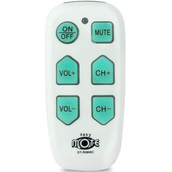 Continu.us White Big Button Universal Remote, Easy Use for Senior ...