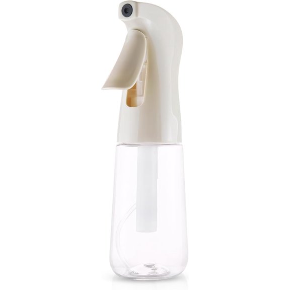 Continuous Bottle for Hair,Ultra Fine Mist Water Hair Bottles,Mister Bottle,Refillable Plastic Sprayer for Hairstyling,Cleaning,,, Salons,6.8oz/200ml,Beige