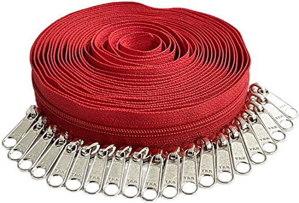 Continuous Chain Zipper YKK #3 Nylon Coil (Colorful) 5 Yards - 20 ...